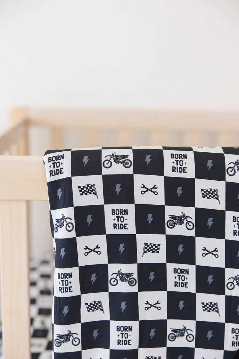 Born to Ride Plush Blanket - Image 3