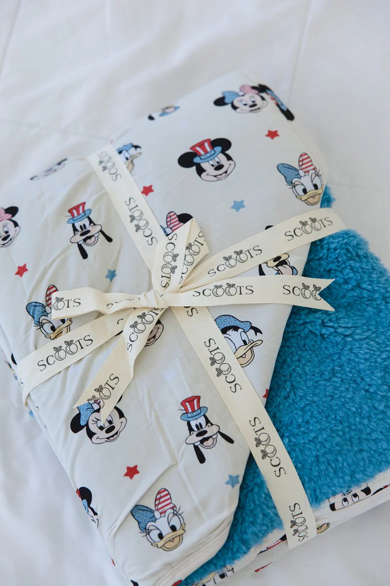 Red White & Blue Crew Plush Blanket - Image 5