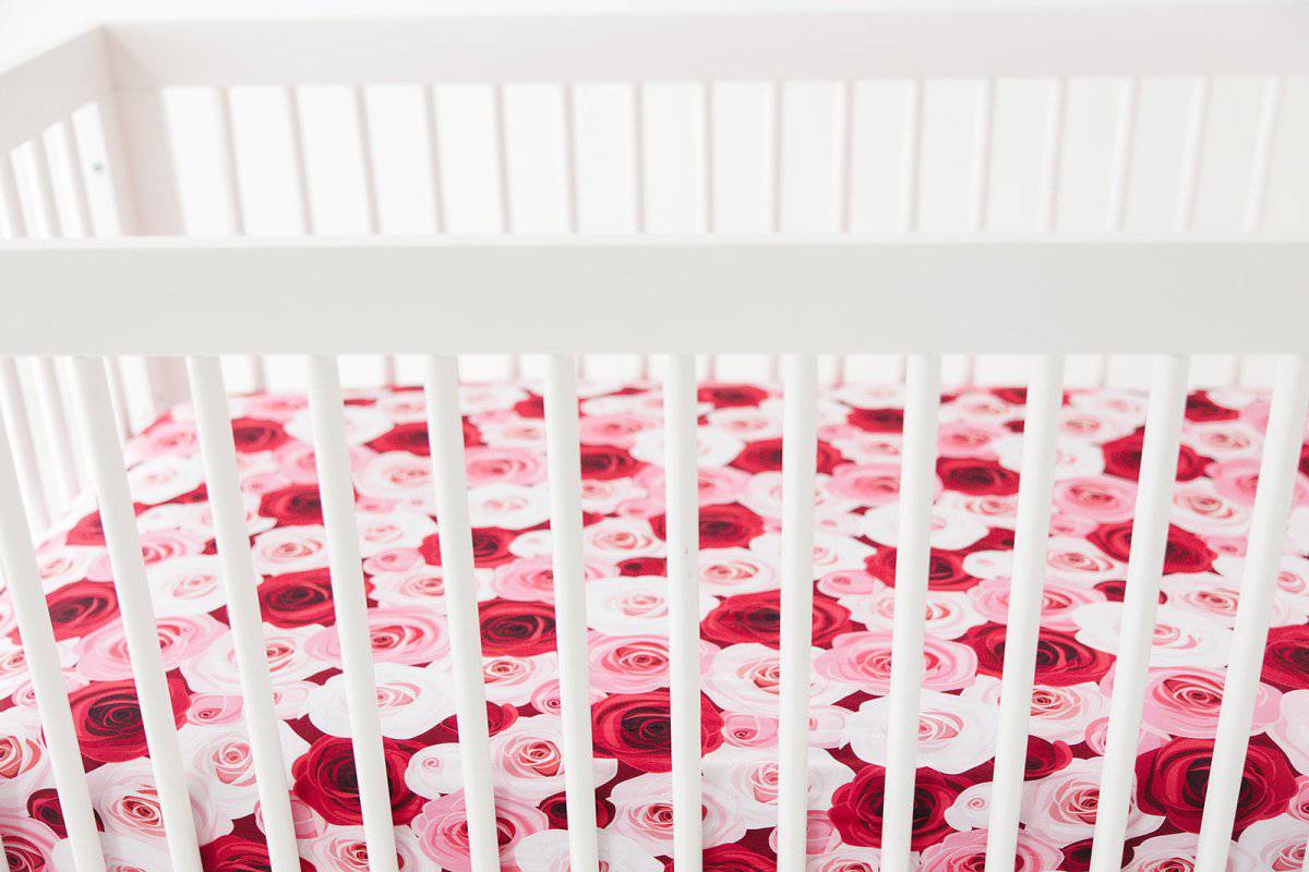 Roses Are Red Crib Sheet - Image 4