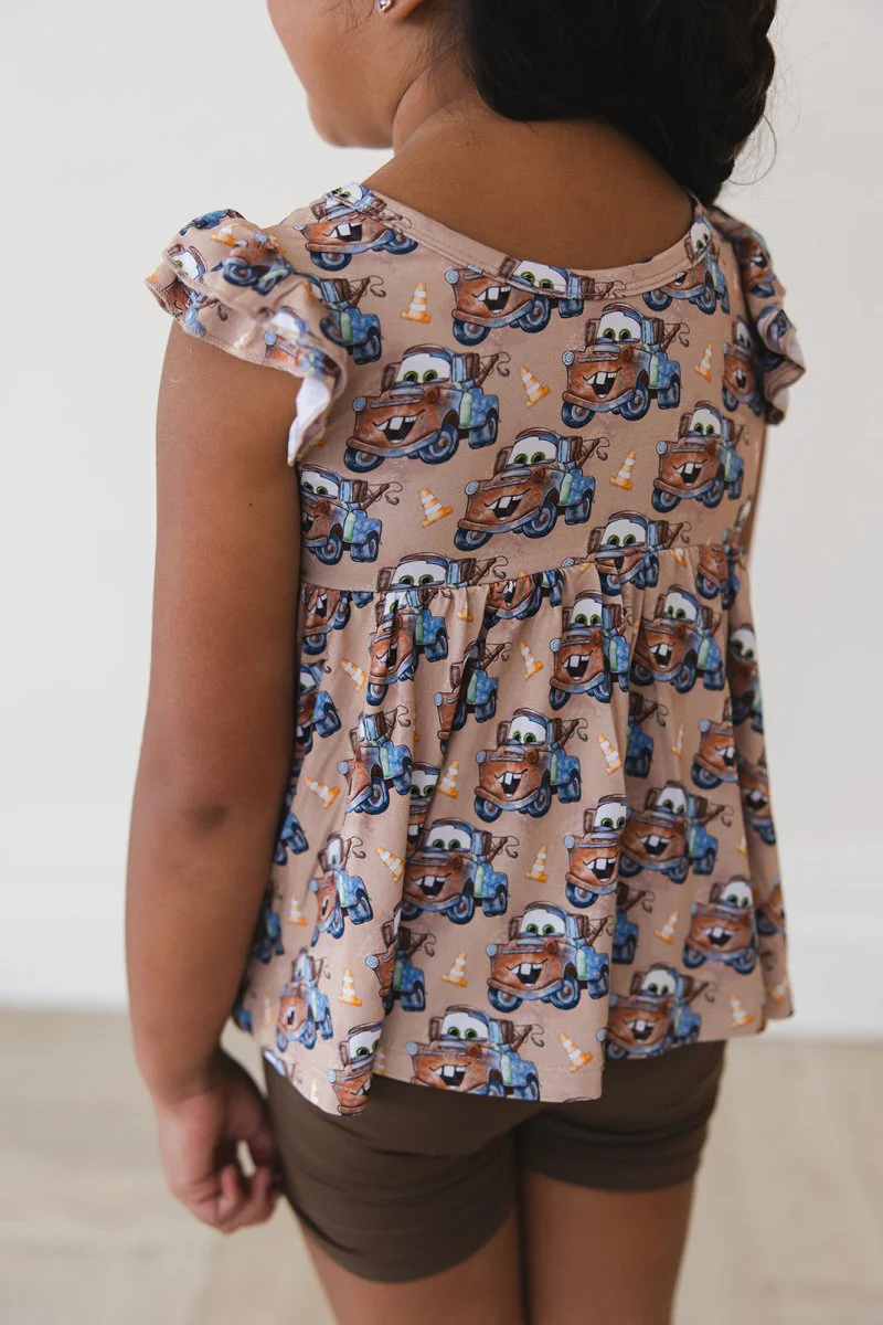 Tuh-Mater Peplum Biker Shorts Set - Image 3