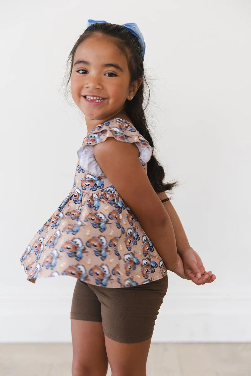 Tuh-Mater Peplum Biker Shorts Set - Image 4